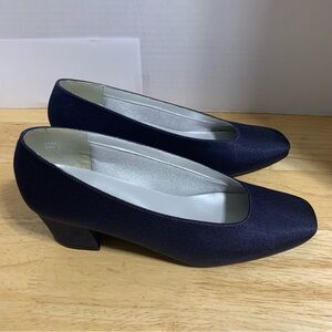 WOMENS DYELIGHTS  PURPLE WEDDING PUMPS CAREER COMFORT HIGH HEELS SHOES SIZE 8.5M